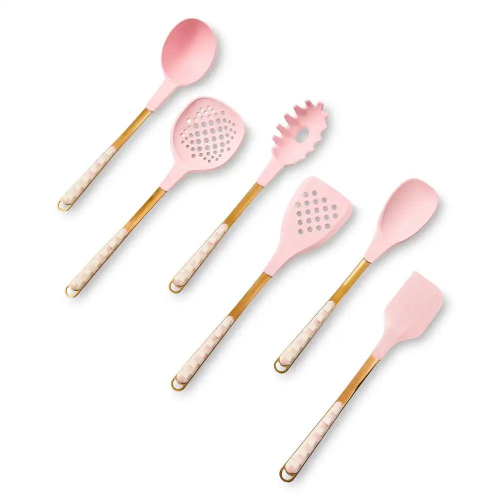 Rosy Check Utensil Caddy Set