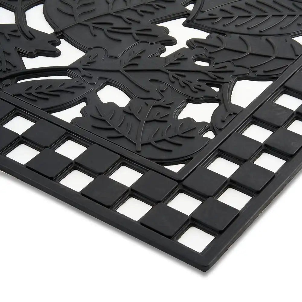 Autumn Leaves Rubber Double Door Entrance Mat