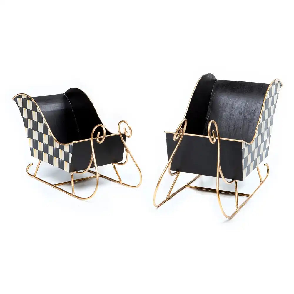 Courtly Check Medium Tin Sleigh