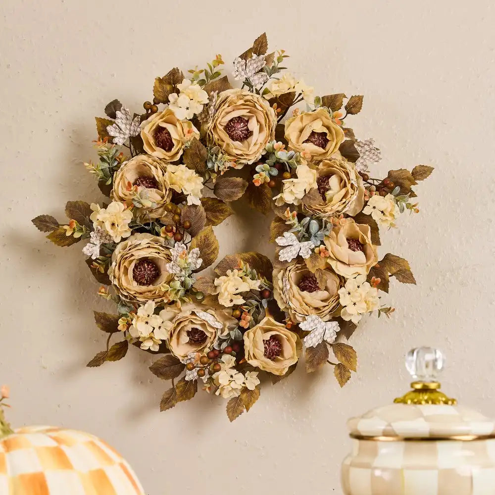 Mocha Fall Floral 26" Wreath